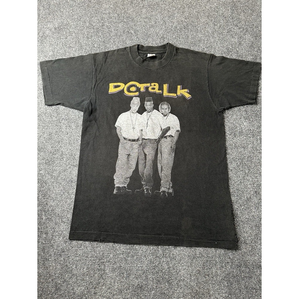 Mens 1993 DC Talk Free At Last Tour Jesus Rap Rock T Shirt, Size L